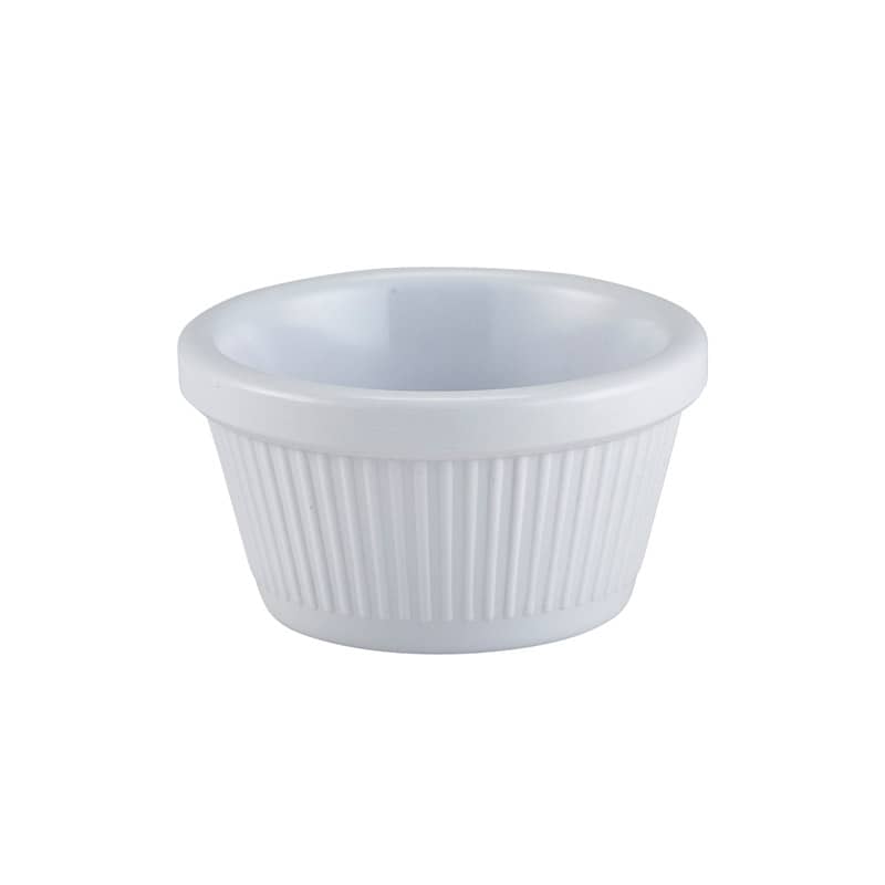 Ramekin, Melamine White Fluted - 59ml (24 pcs.)