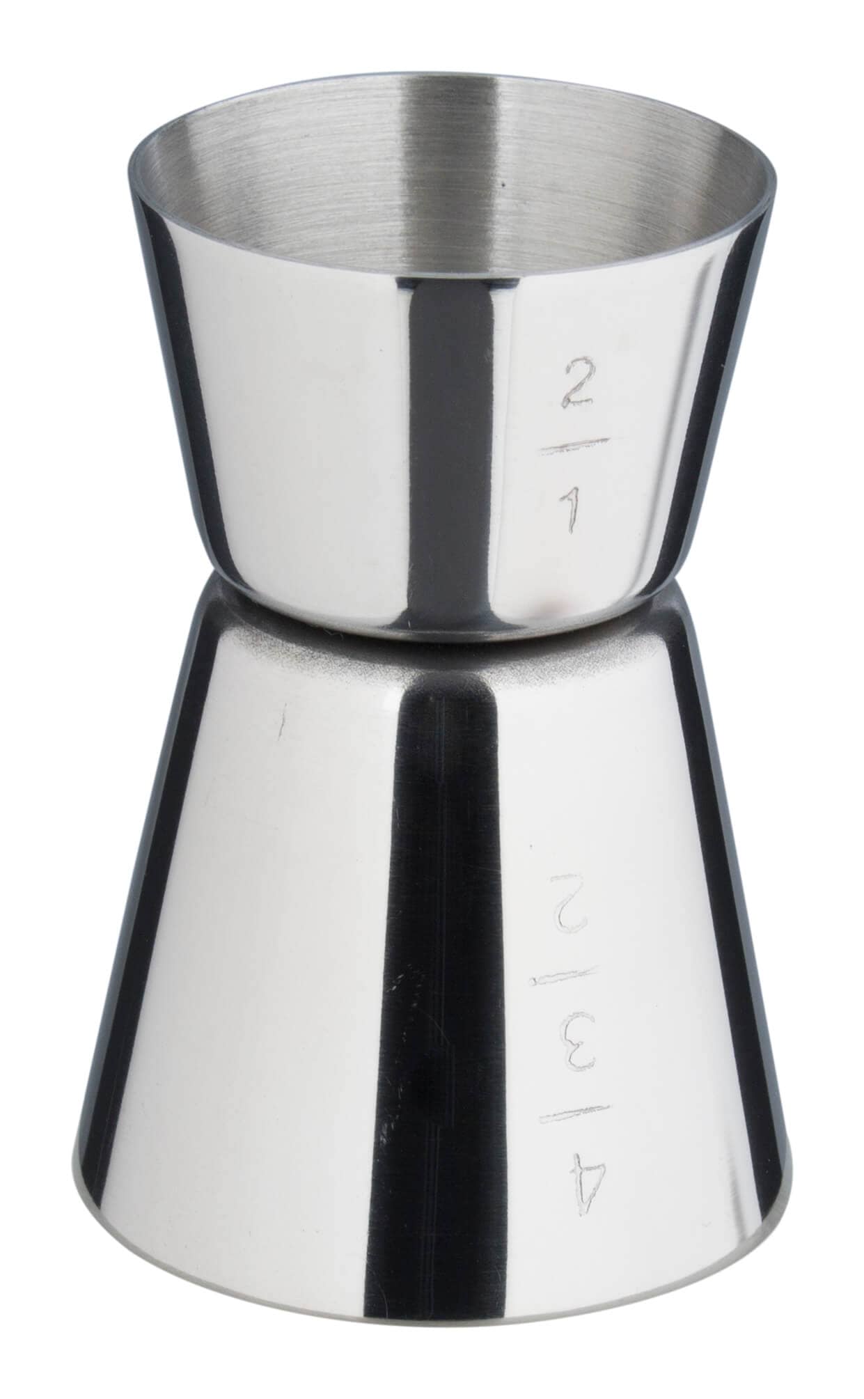 Double jigger with scaling - stainless steel (20/40ml)