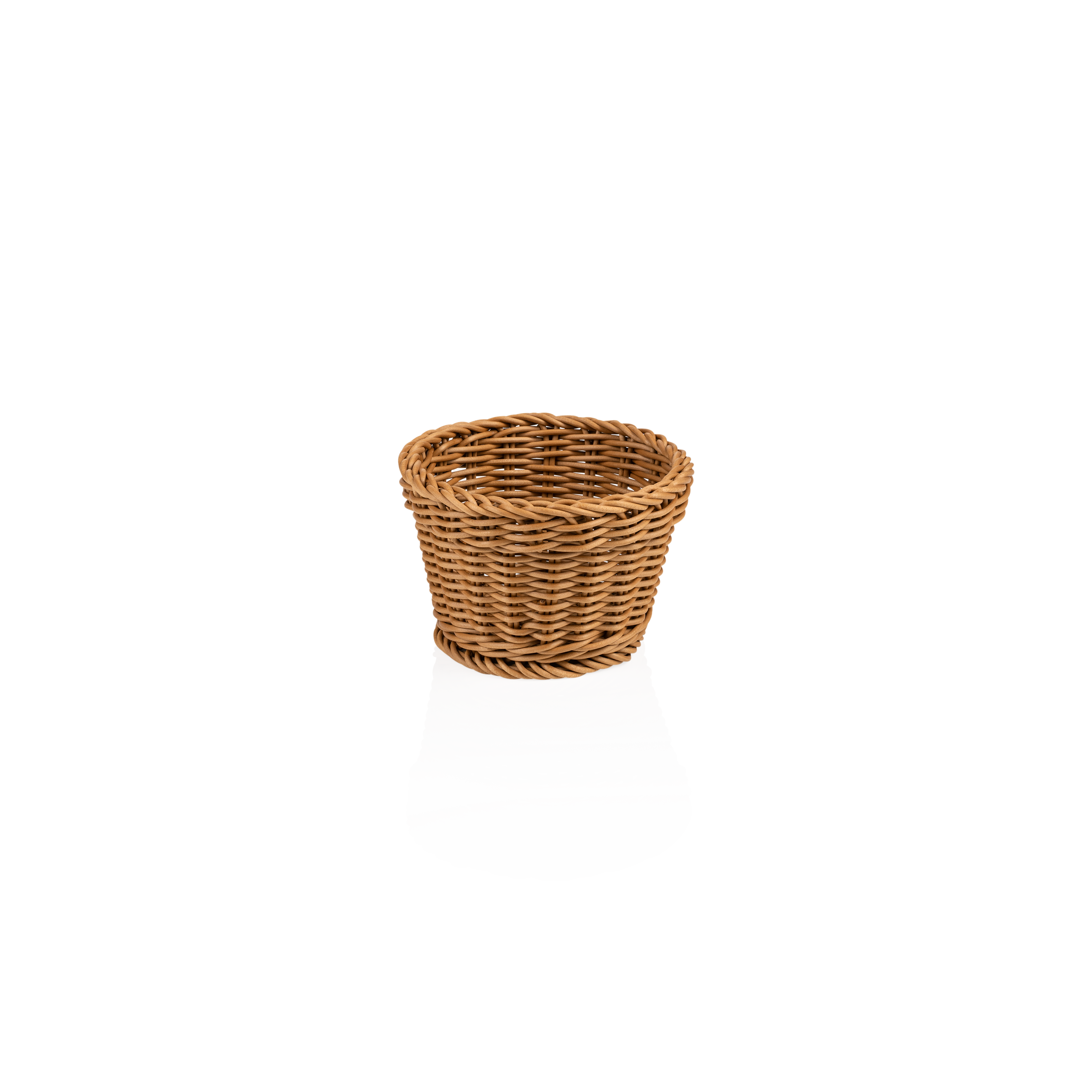 Korb rund, Polypropylen beige - 13x10cm