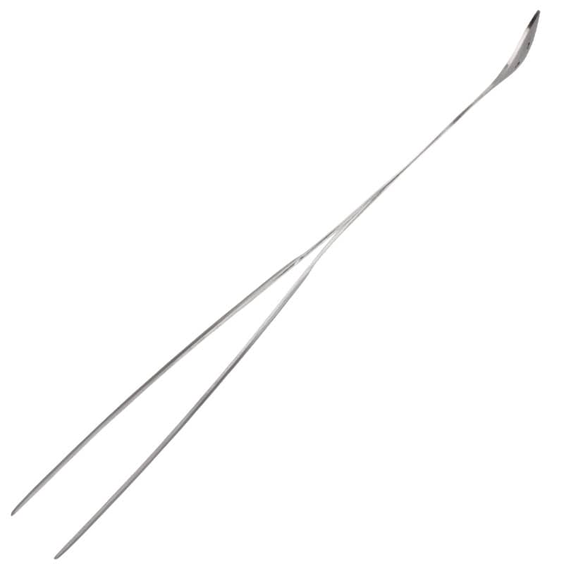 Tweezers with spoon, stainless steel, Ginza - 27cm