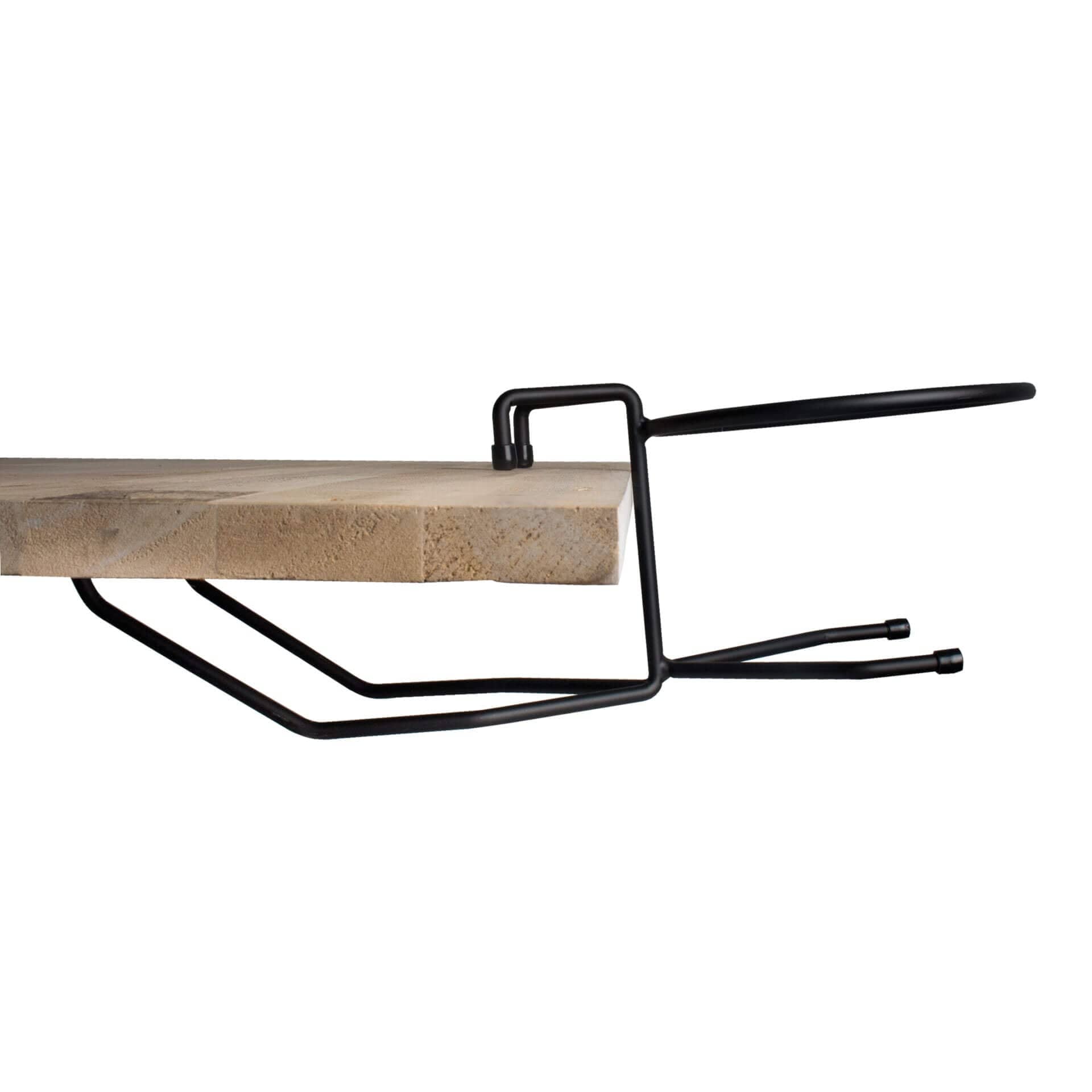 Table mount for wine cooler, black metal - 18,5 cm