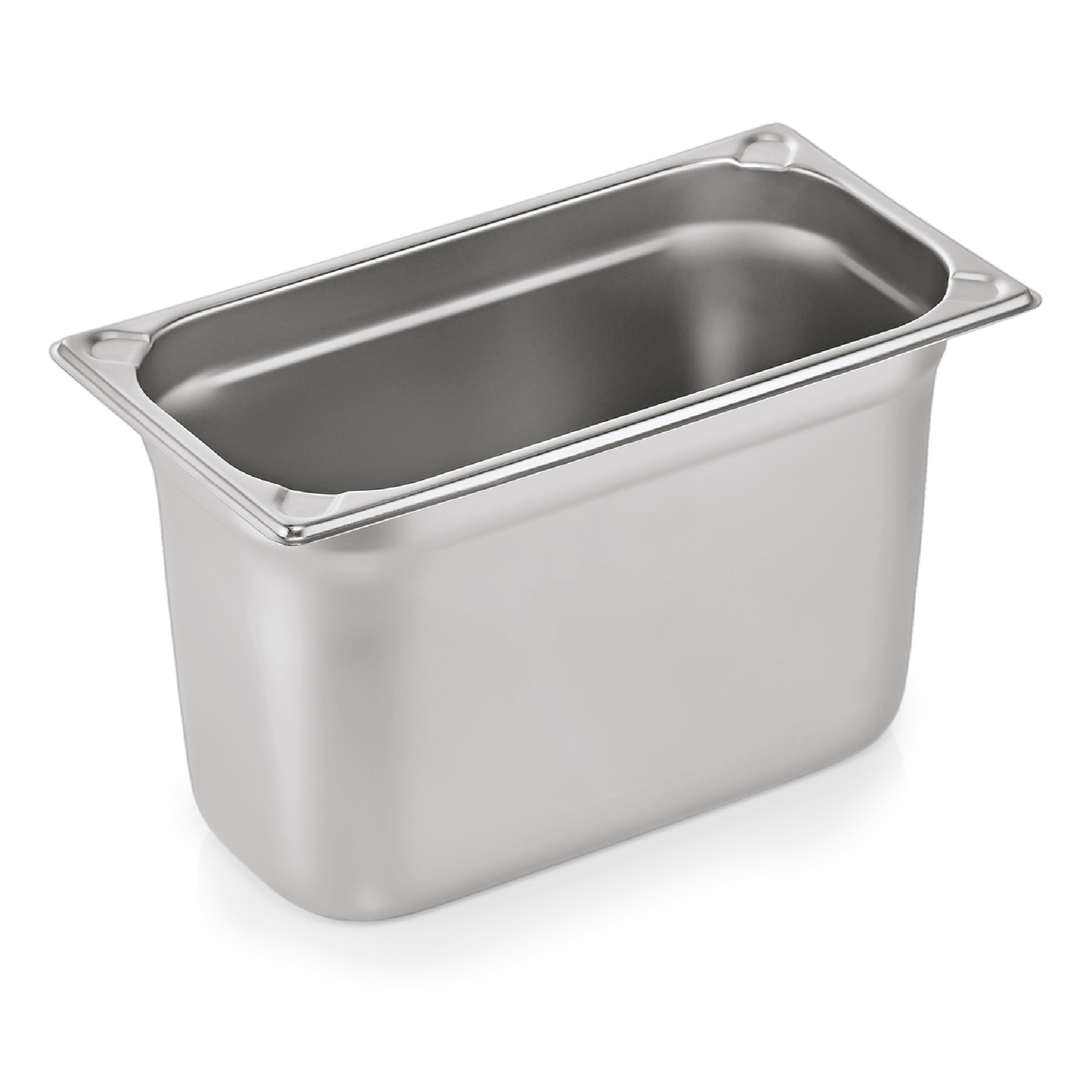 Recipiente GN 1/3, esquinas en U, CNS - H 20 cm (serie GN CORE)