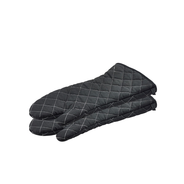 Guantes ignífugos para horno, talla L, negros (1 par)