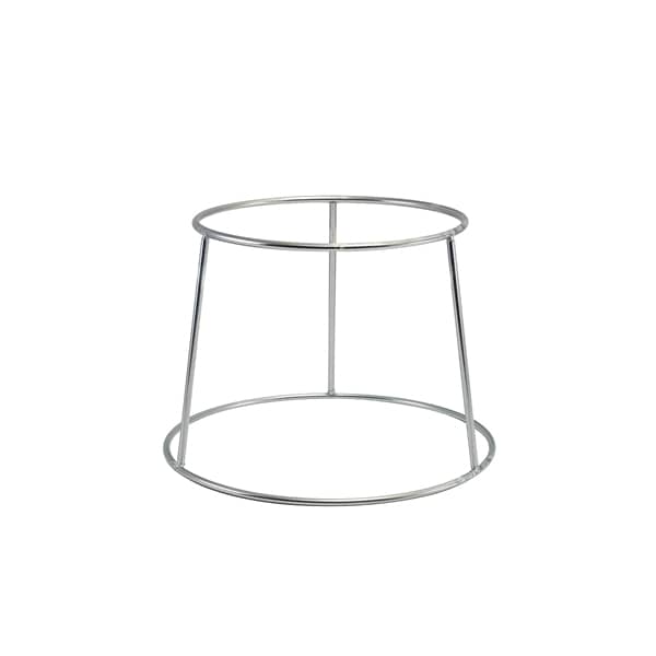 Support de buffet rond, antidérapant, couleur argent - 18 cm