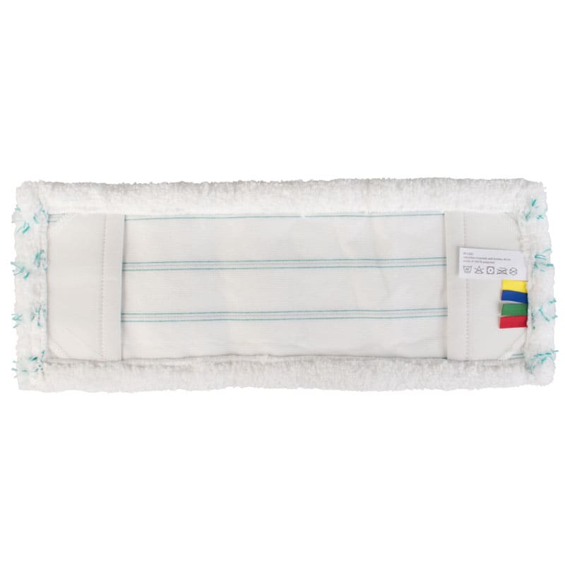 Mikrofaser-Wischmopp mit Borsten und Taschen, Polyester - 40 cm