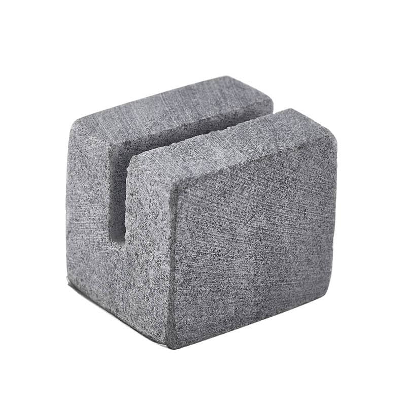 Mini marble sign holder, grey - 3x2,5x2,5cm