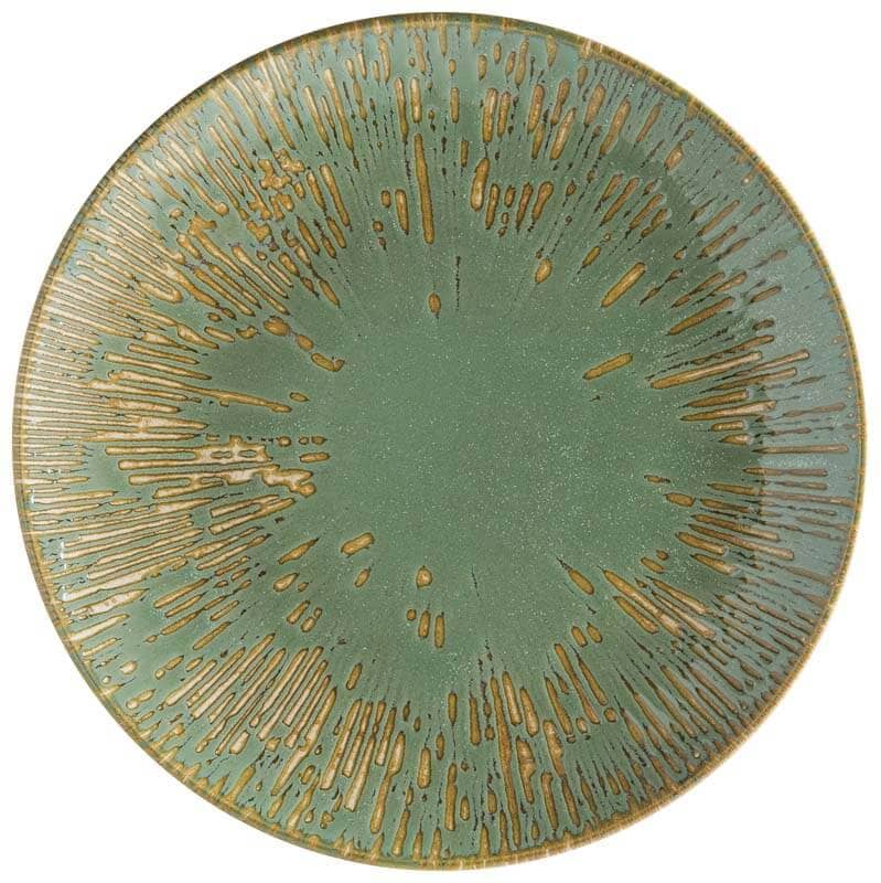 Bonna Snell Sage Gourmet Assiette plate 27cm vert - 12 pièces