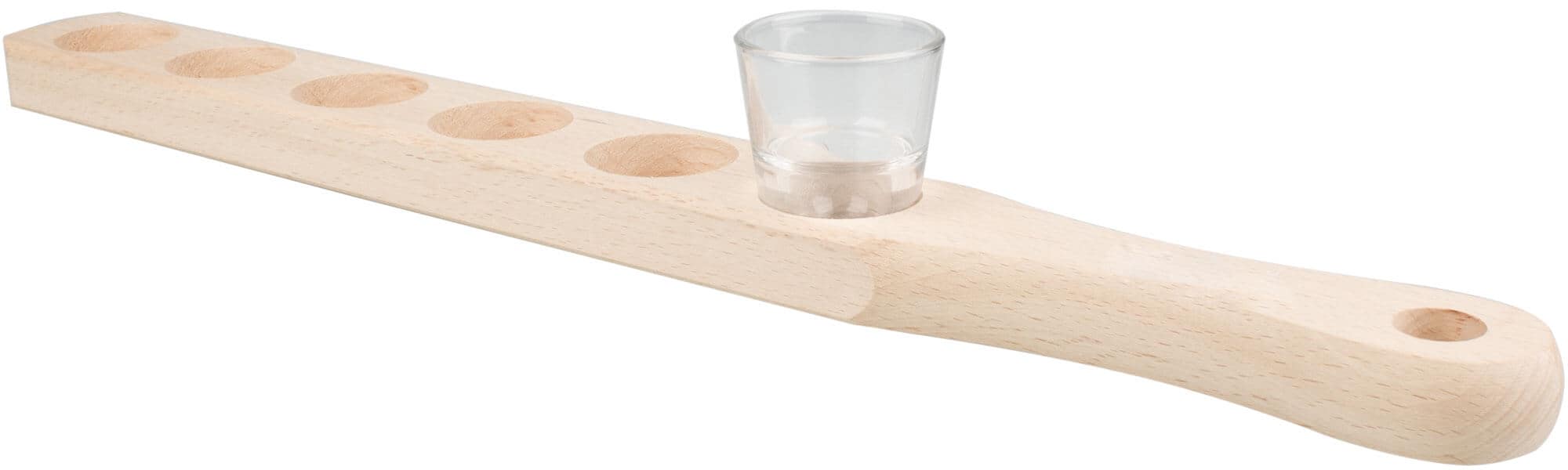 Tabla para chupitos de madera, 50,5 cm, incluye 12 vasos de chupito.