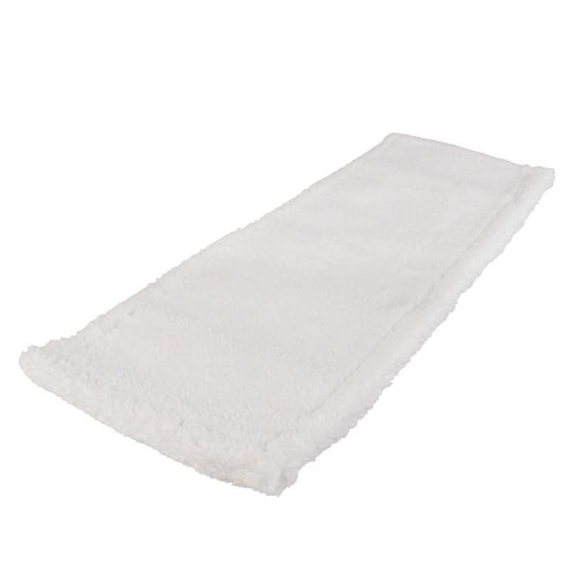 Fregona de microfibra con bolsillos, poliéster blanco - 40 cm