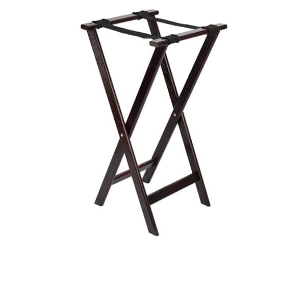 Wooden tray stand, 42x84cm - Mahogany finish