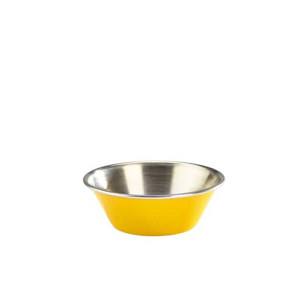 Cuenco para salsa, acero inoxidable, amarillo - 43 ml (24 uds)