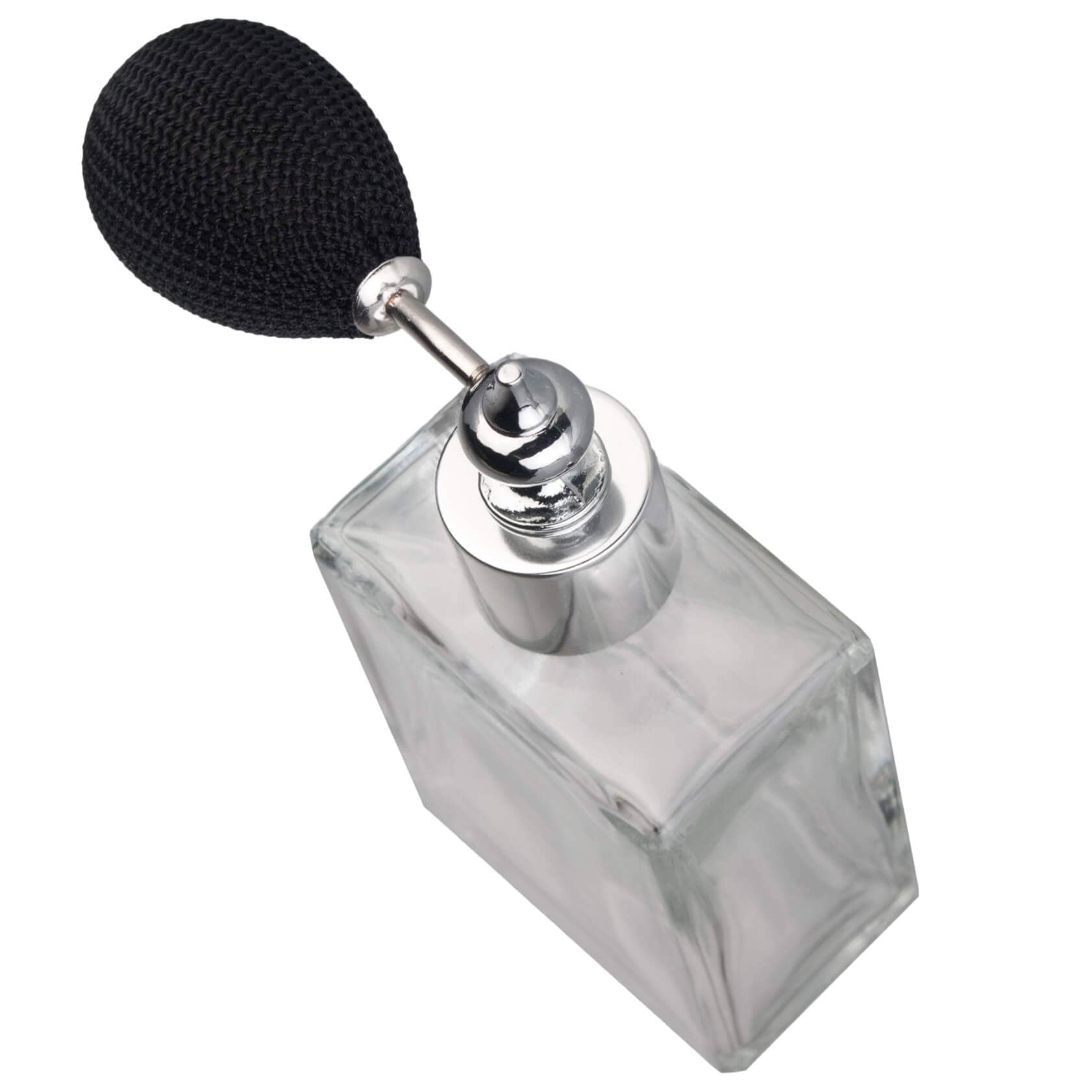 Botella pulverizadora cuadrada, con embudo - 100 ml