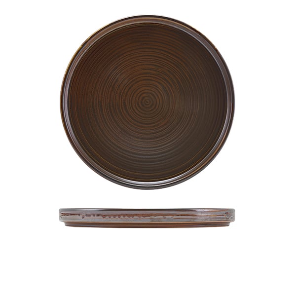 Low presentation plate Terra Rustic Copper – 25 cm (6 pcs.)