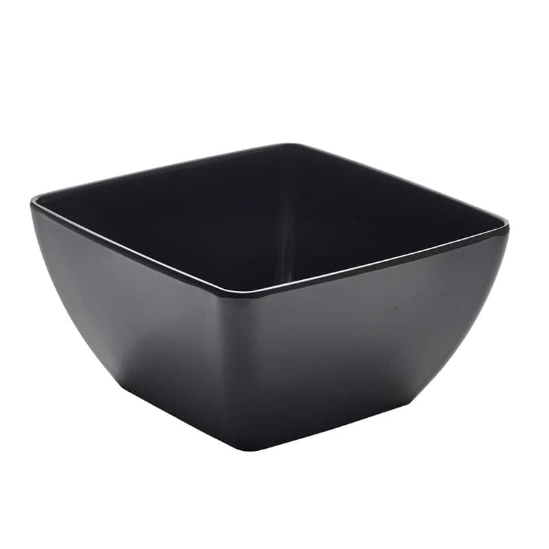 Quadratische Schüssel, Melamin schwarz - 2,35l / 19cm