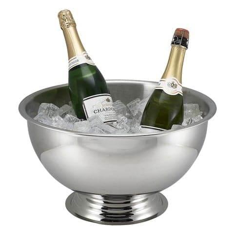 Enfriador de champán, acero inoxidable - color plateado (38 cm/13 l)