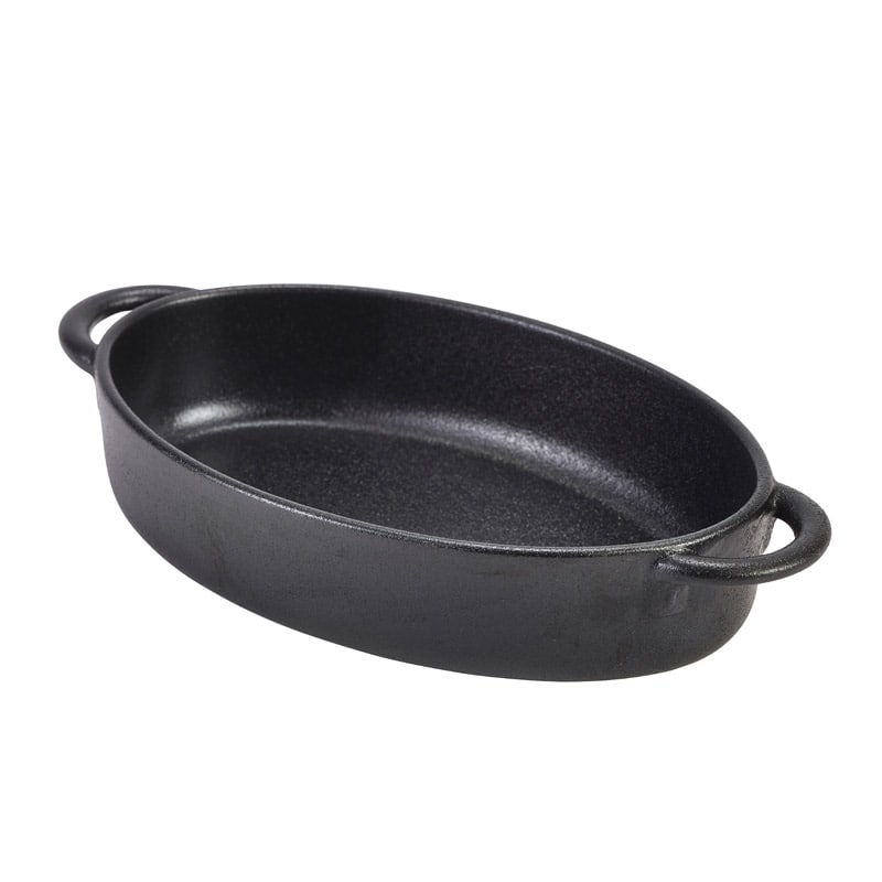 Bol ovale Forge grès aspect fonte – 17,5 x 11,5 x 4 cm (6 pcs)