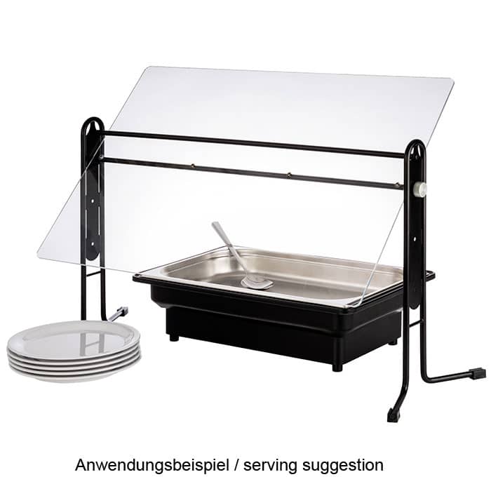 Protection hygiénique pour buffet, pivotant, réglable en hauteur - 93 x 53 cm