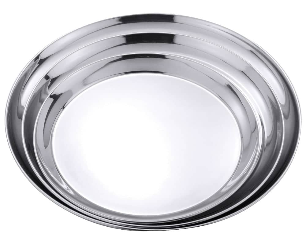 Tray, stainless steel - smooth