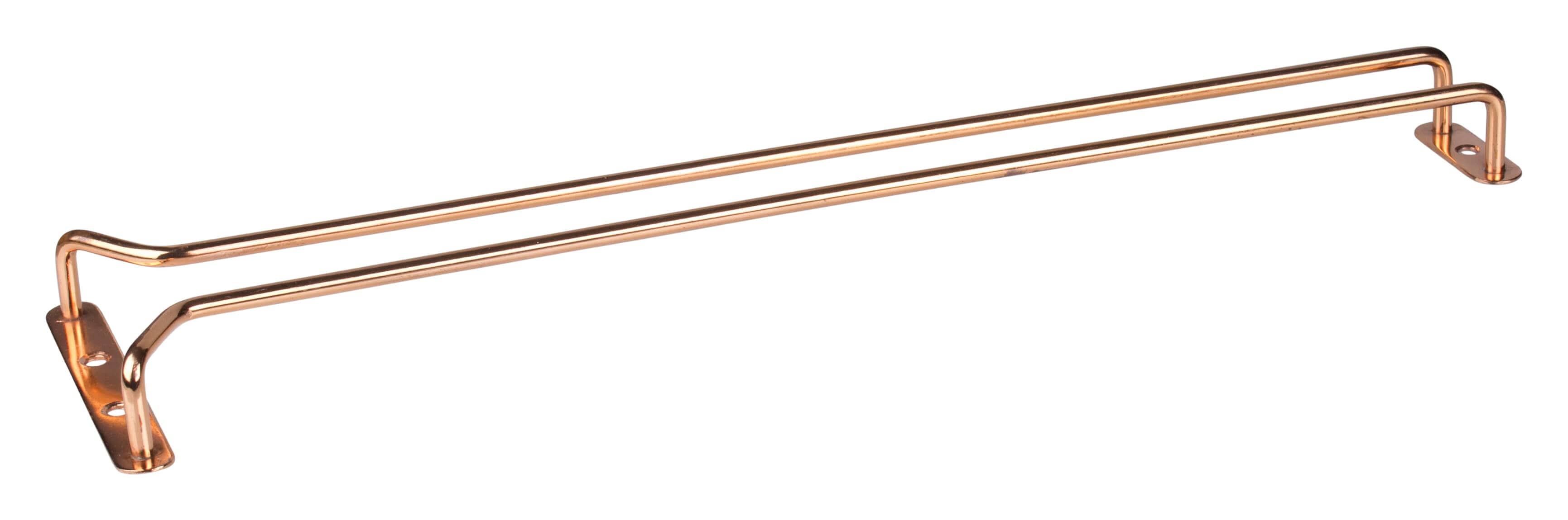Rail porte-verres 43cm - couleur cuivre
