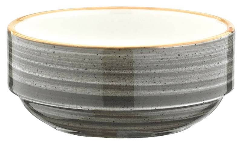 Bonna Aura Space Banquet Stapelschale 12cm, 35cl grau - 12 Stück