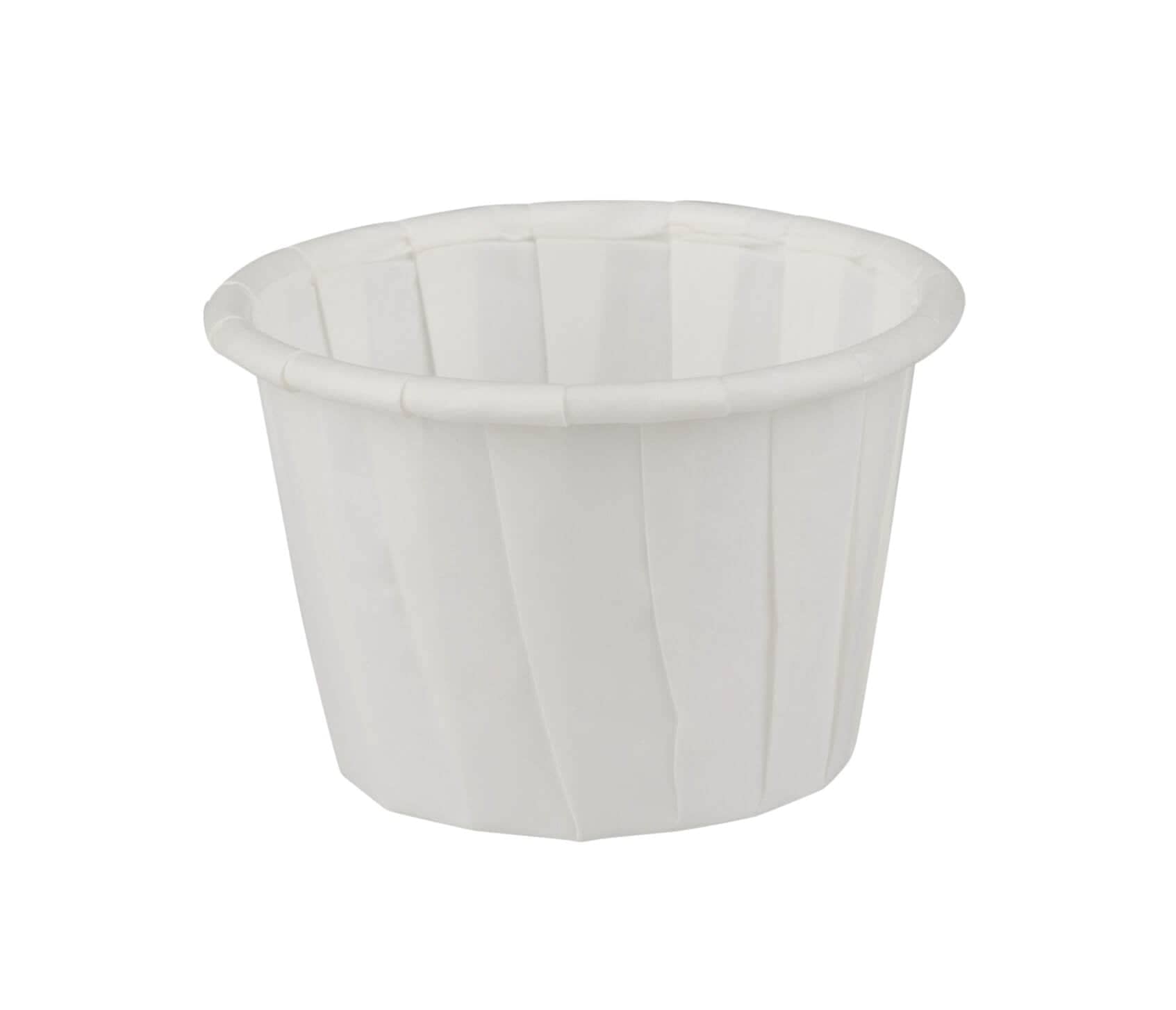 Dressingbecher Wachspapier weiß - verschiedene Größen (250 Stk.)