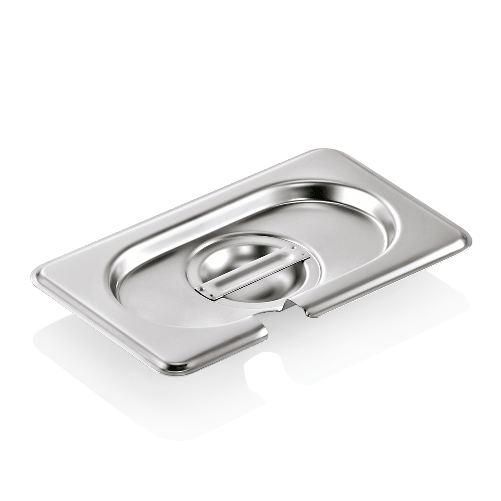 GN 1/9 Tapa, con hueco para cuchara, CNS 18/8 (serie GN SELECT)