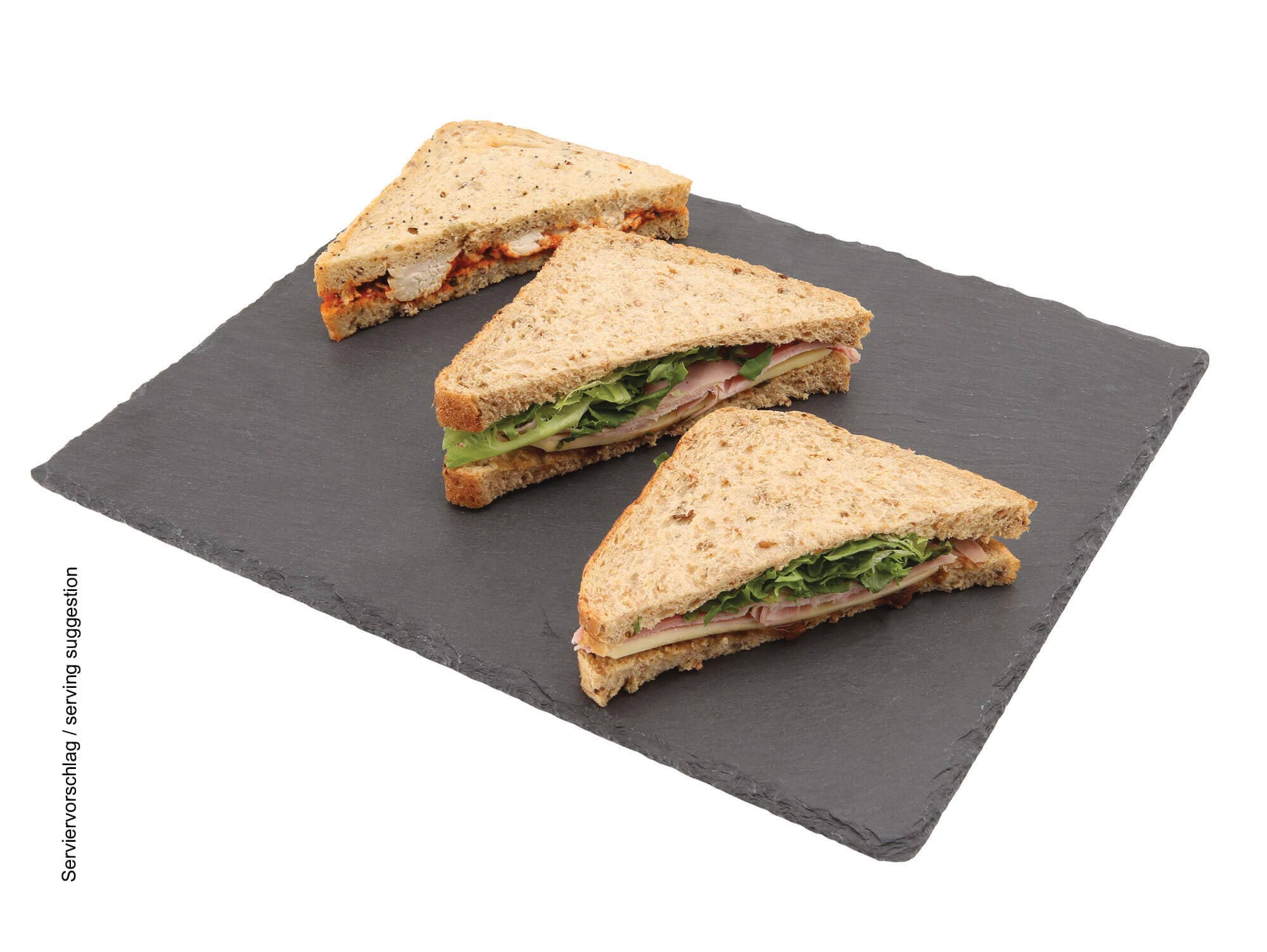 Slate serving plate, square - 28x28cm