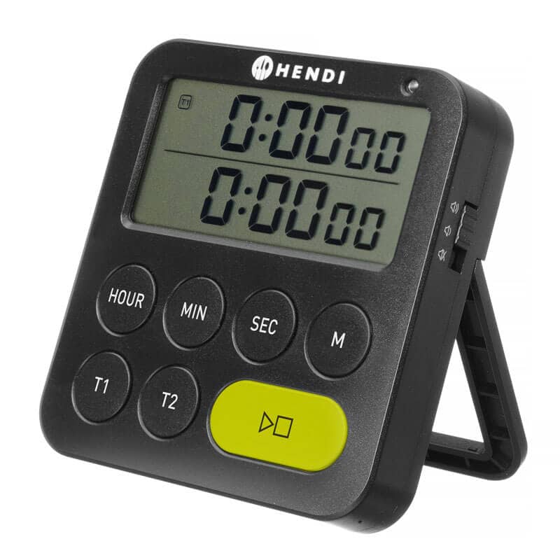 Temporizador doble / Temporizador de cocina - Plástico ABS