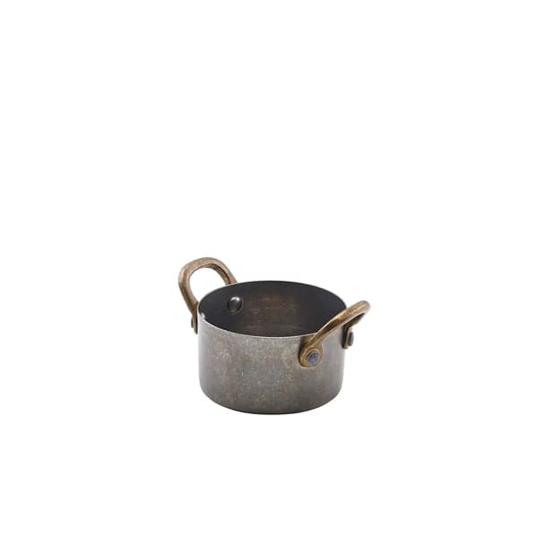 Mini Casserole Dish, stainless steel, vintage - 7,8 x 4,5 cm (6 pcs.)