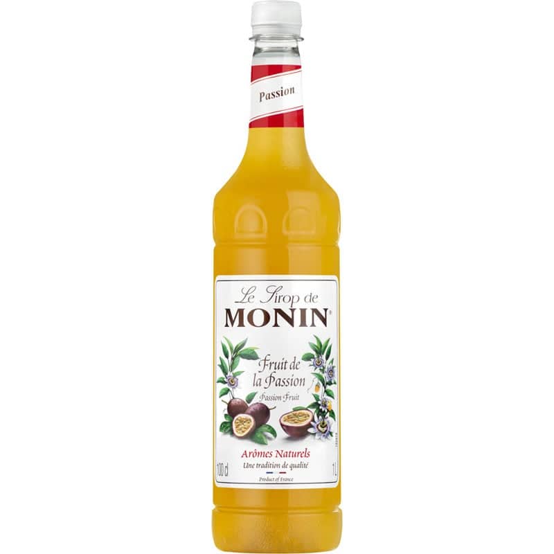 Maracuja, fruta de la pasión - Sirope Monin, botella PET (1,0 l)