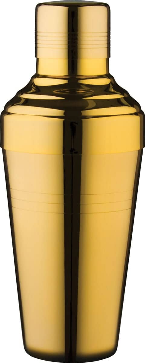 3-piece cocktail shaker set Yukiwa Baron, gold-colored - 410 ml
