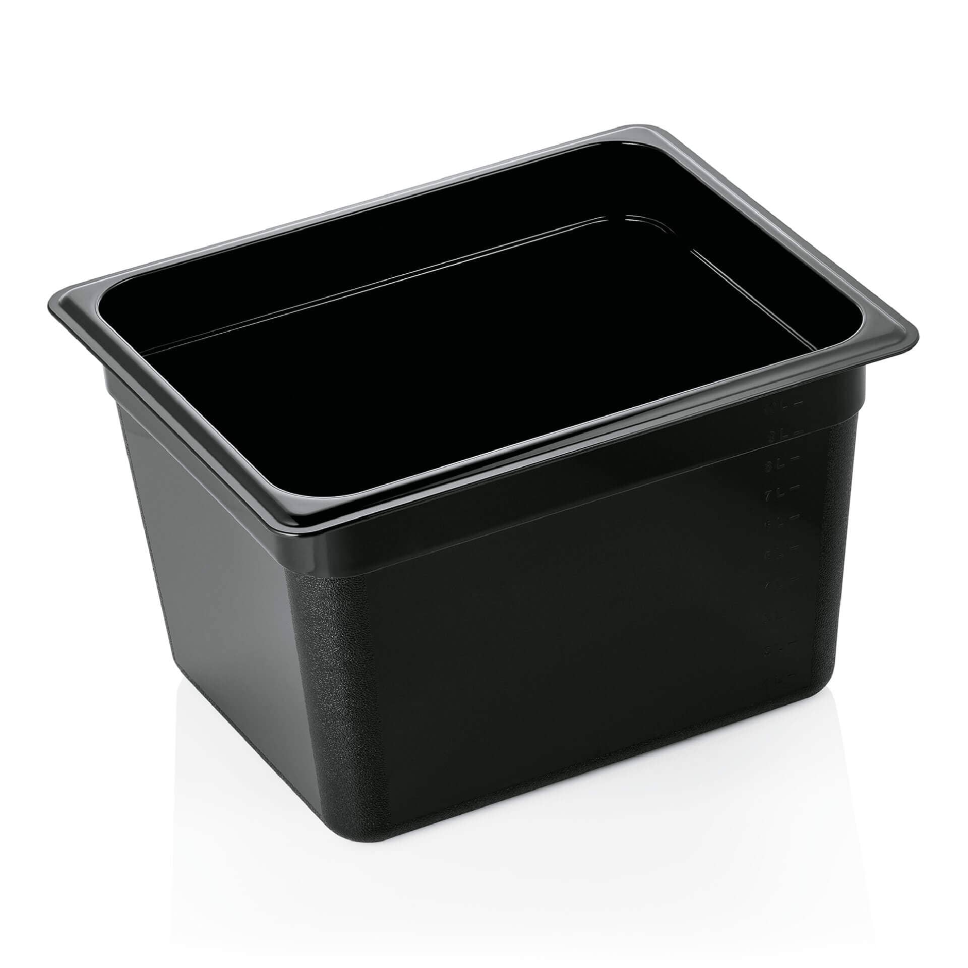 GN 1/2 Récipient Gastro Norm 200mm de profondeur - PC noir (série GN 96)