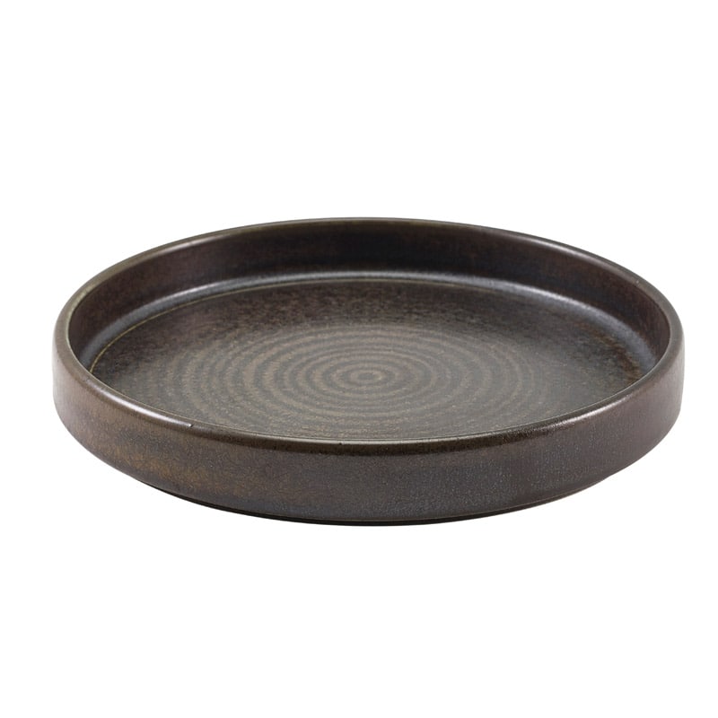 Plato de presentación Terra Cinder Black - 18 cm (6 uds)
