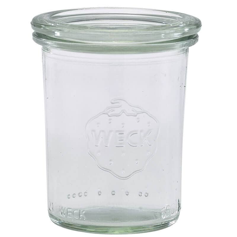 Mini bocal WECK avec couvercle - 160 ml / 6 x 8 cm (12 pièces)