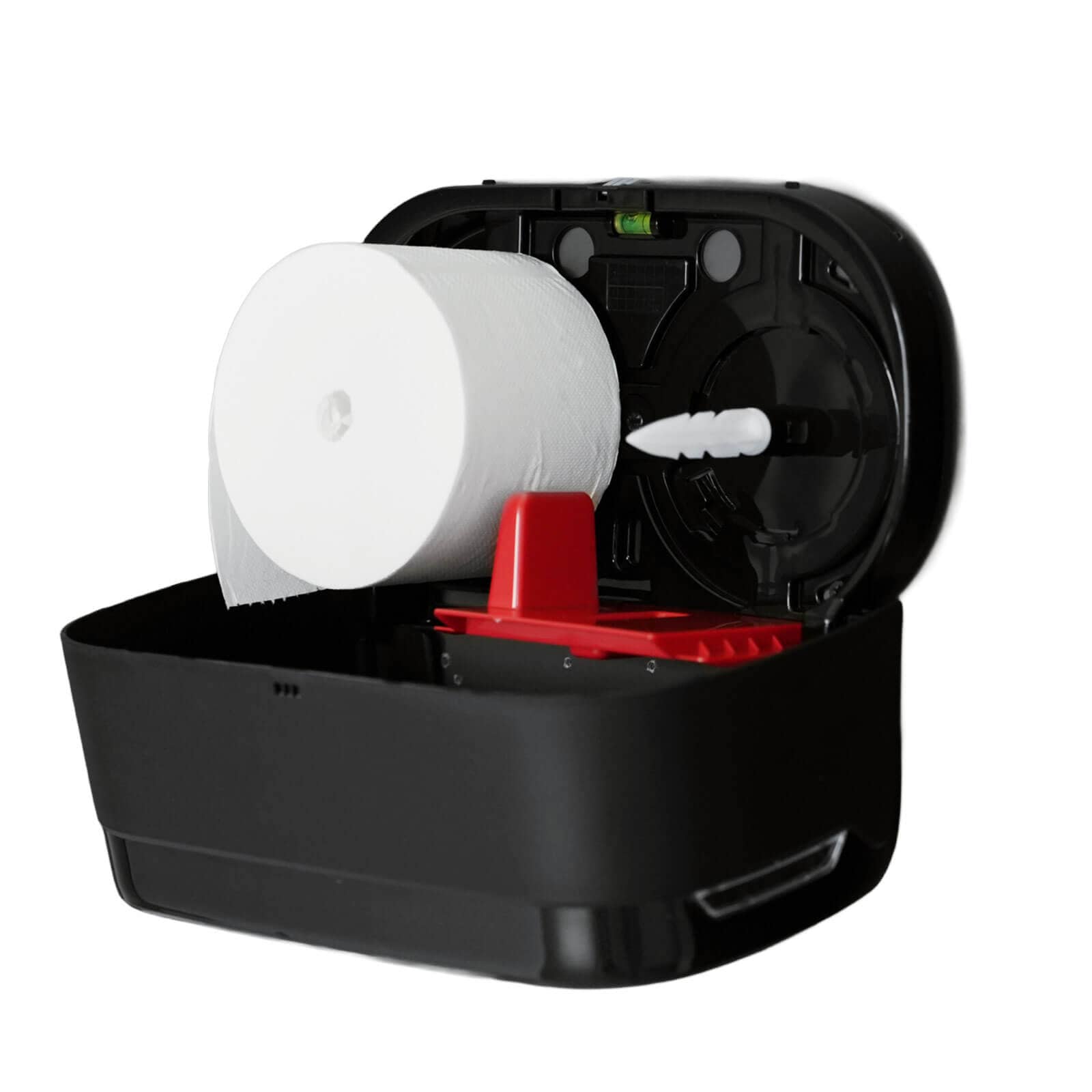 Distributeur de papier toilette pour 2 rouleaux sans mandrin - noir mat