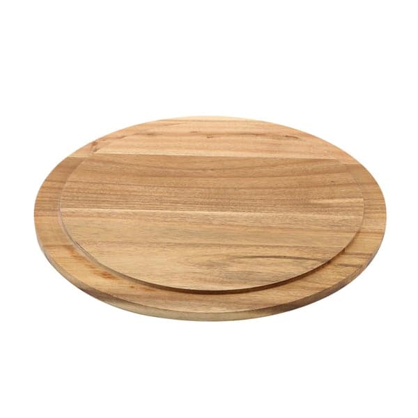 Kuchenbrett / Serviertablett rund, Akazienholz - 33 cm