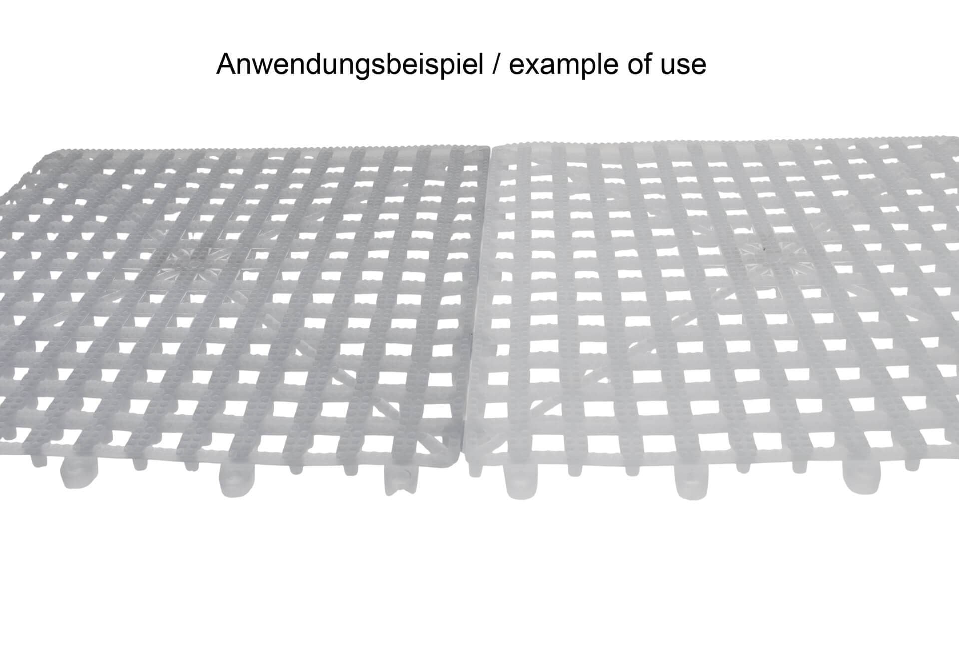 Gläserabstellmatte PVC steckbar, klar - 30x30cm