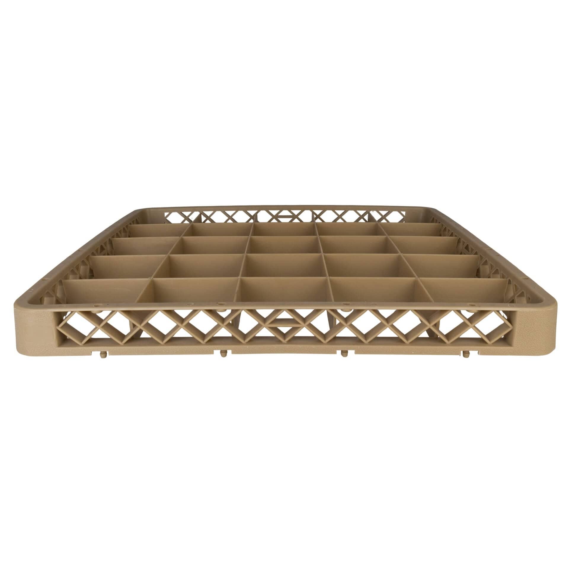 Cesta de lavavajillas de 25 compartimentos TRAEX, color beige - 50 x 50 x 4,5 cm