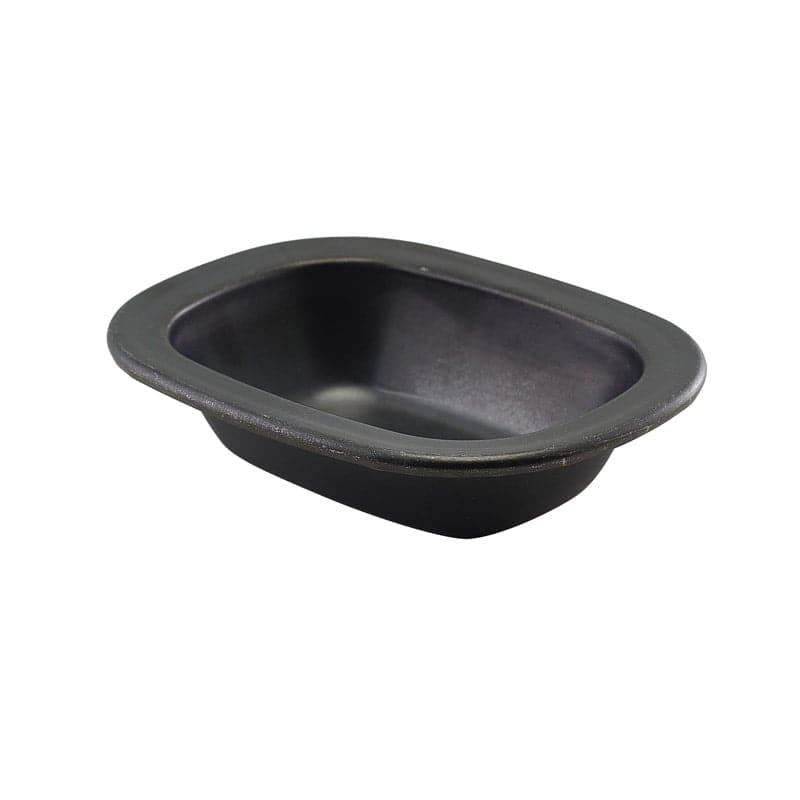 Pie dish, stainless steel, vintage, black - 16cm (12 pcs.)