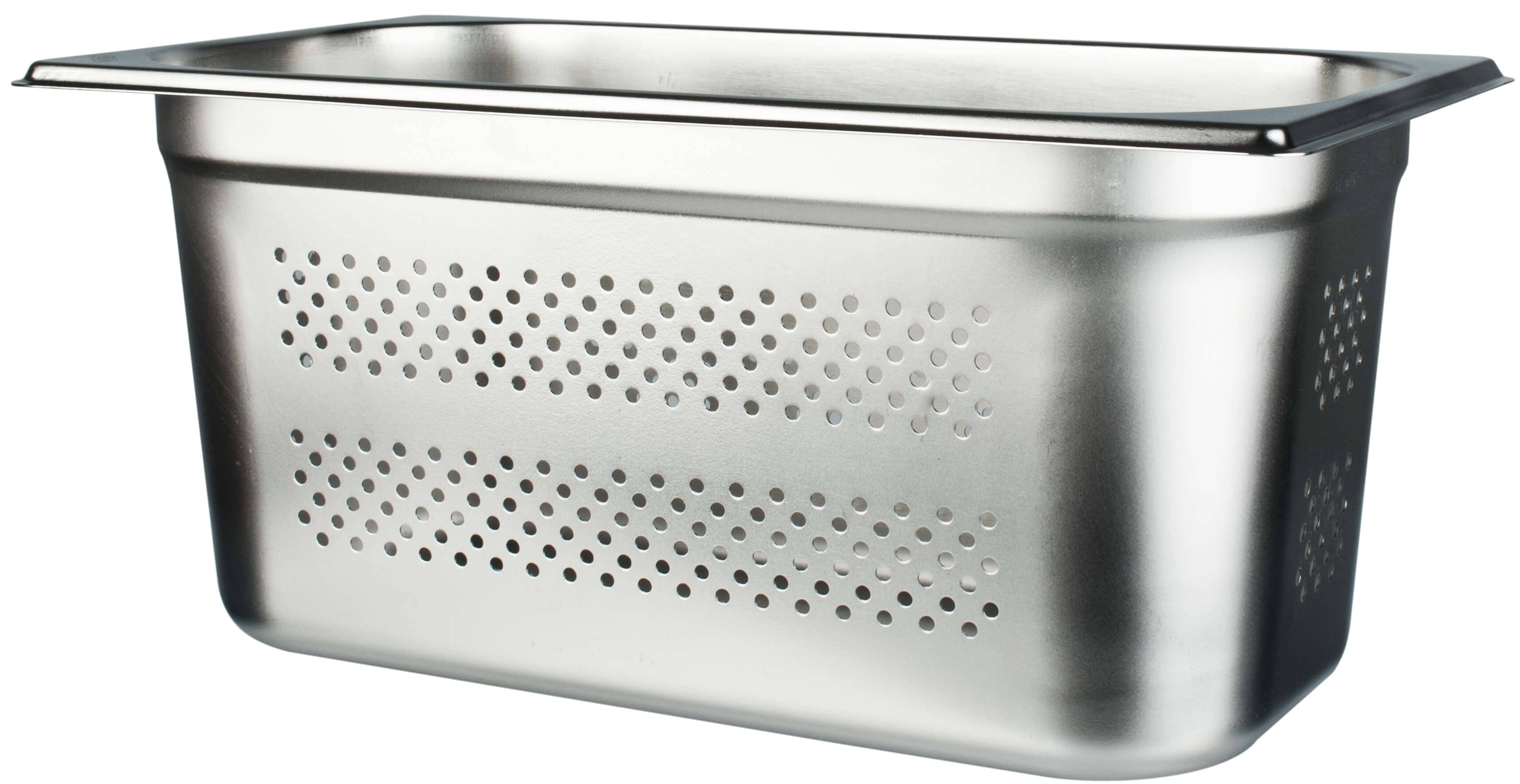 Recipiente Gastronorm de 150 mm de profundidad, perforado - acero inoxidable (GN 1/3)