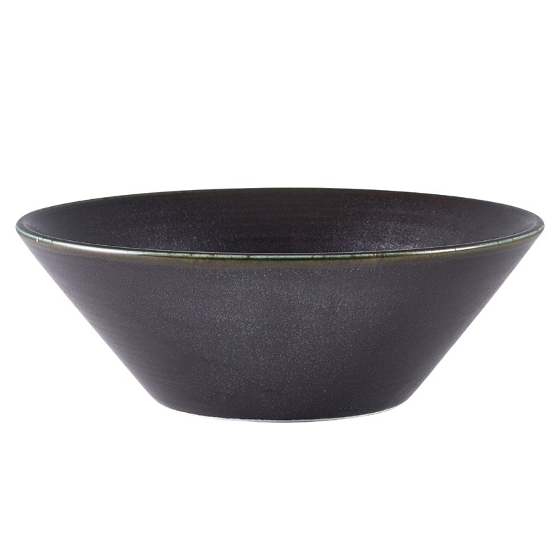 Cuenco cónico Terra Cinder Black – 19,5 cm (6 uds)
