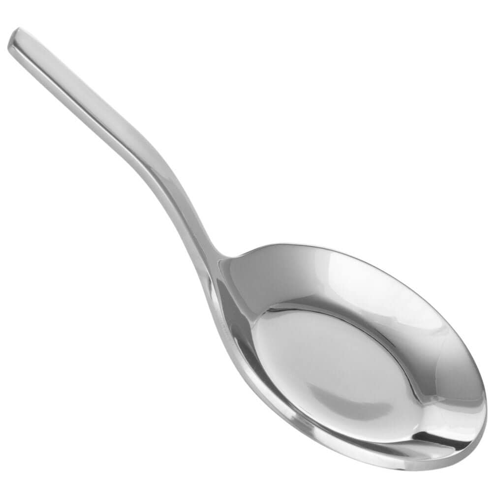 Cuchara de degustación redonda, acero inoxidable - 9,0 cm (12 uds)