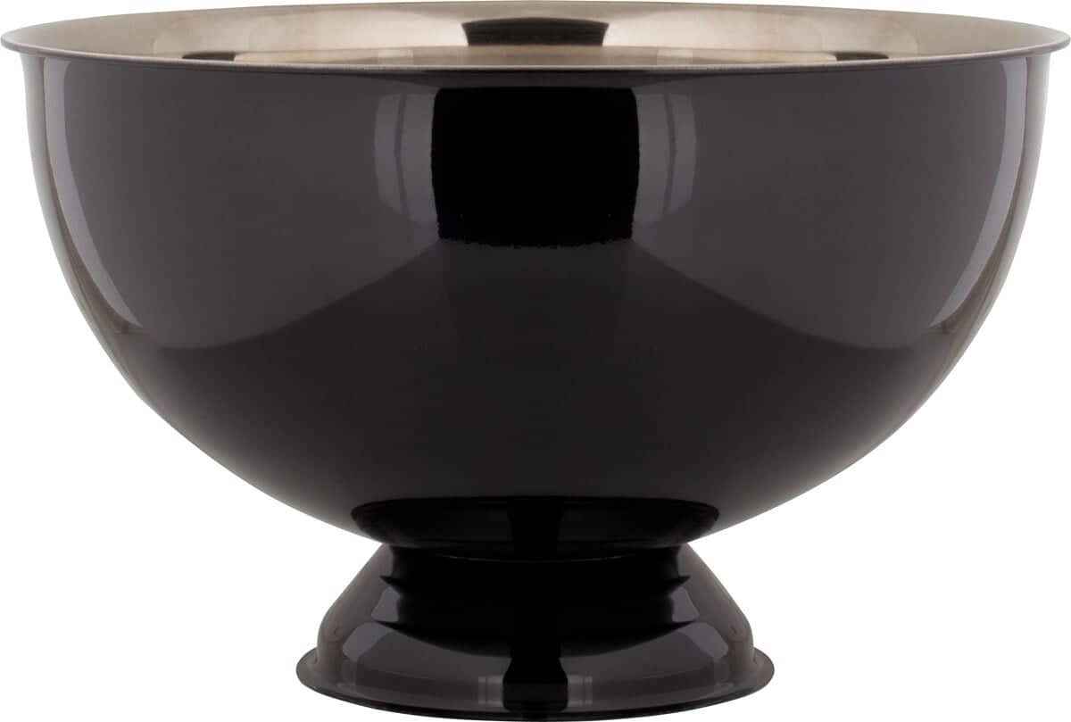 Enfriador de champán 38 cm - Acero inoxidable, negro