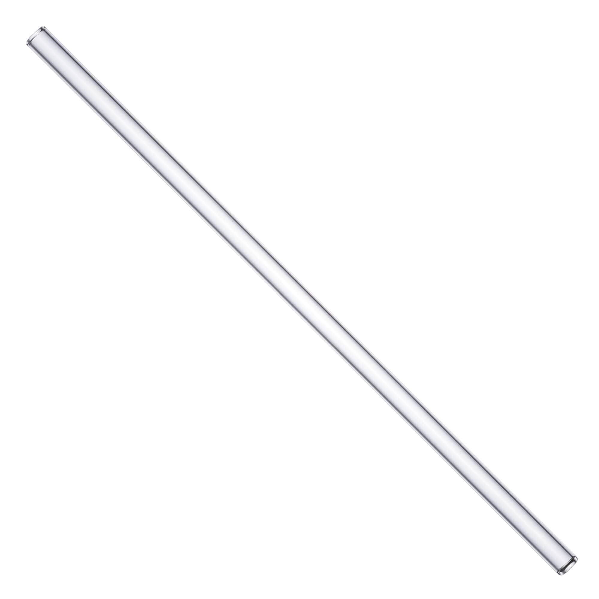 Pailles en verre (8x230mm) - transparent (50 pcs + 3 brosses)