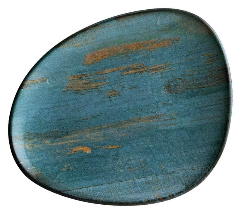 Assiette plate Bonna Madera Mint Vago 19 cm, bleue - 12 pièces