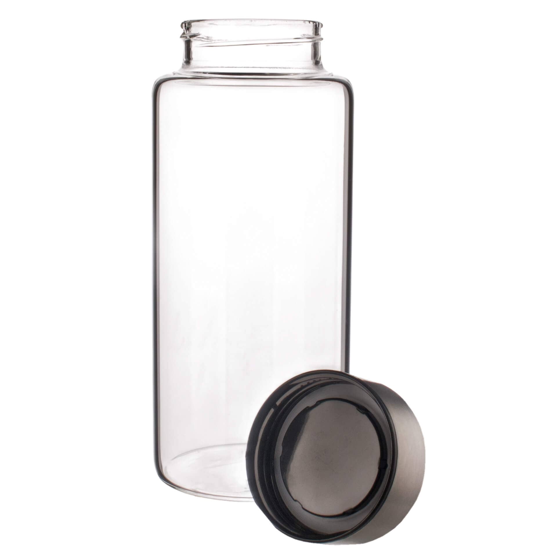 Bouteille en verre avec bouchon en acier inoxydable - 1,0 l