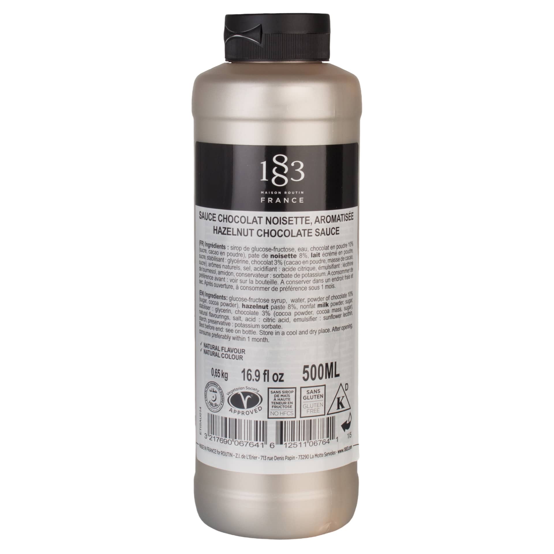 Chocolate-Hazelnut Sauce - Maison Routin 1883 (500 ml)