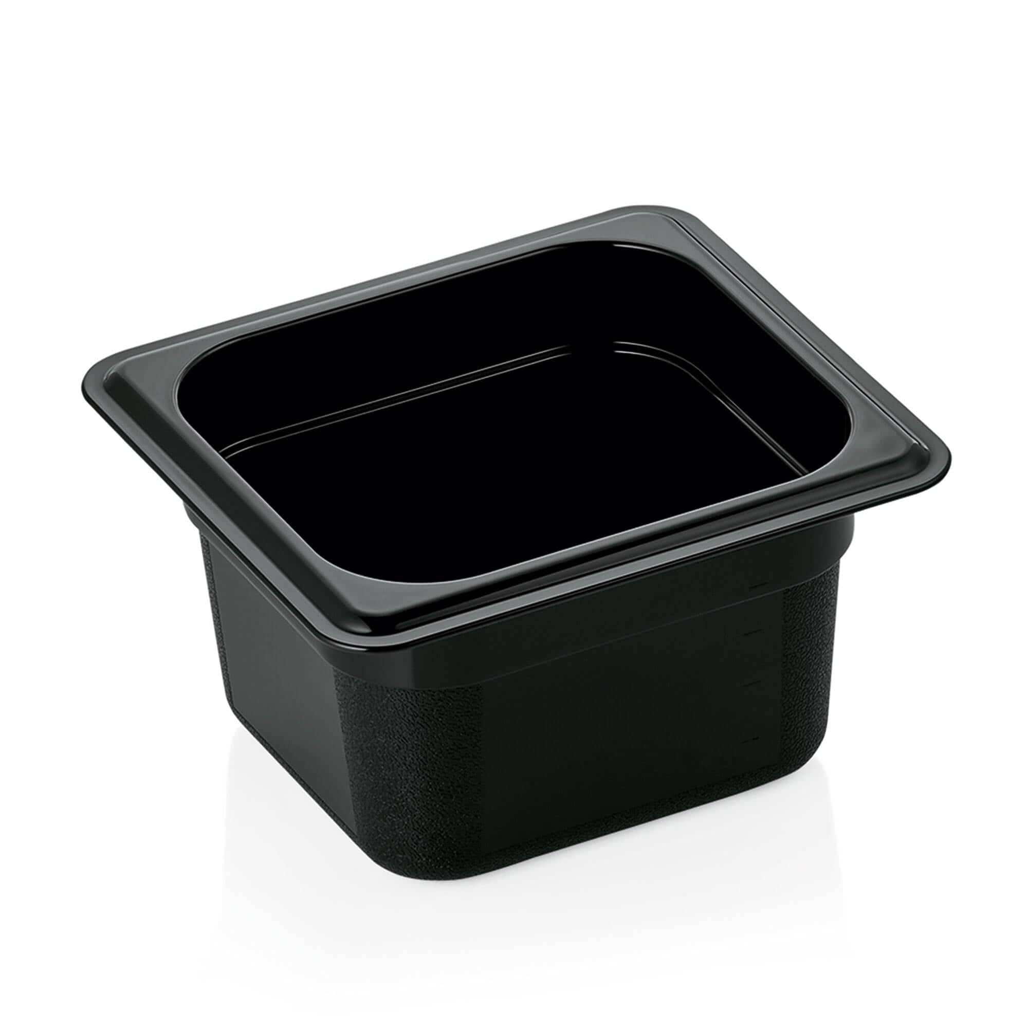 GN 1/6 Récipient Gastro Norm 65mm de profondeur - PC noir (série GN 96)