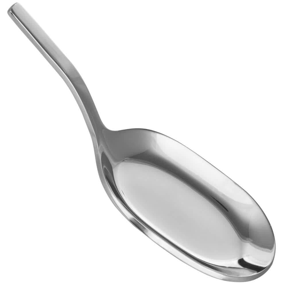 Cuchara de degustación ovalada, acero inoxidable - 10,1 cm (12 uds)