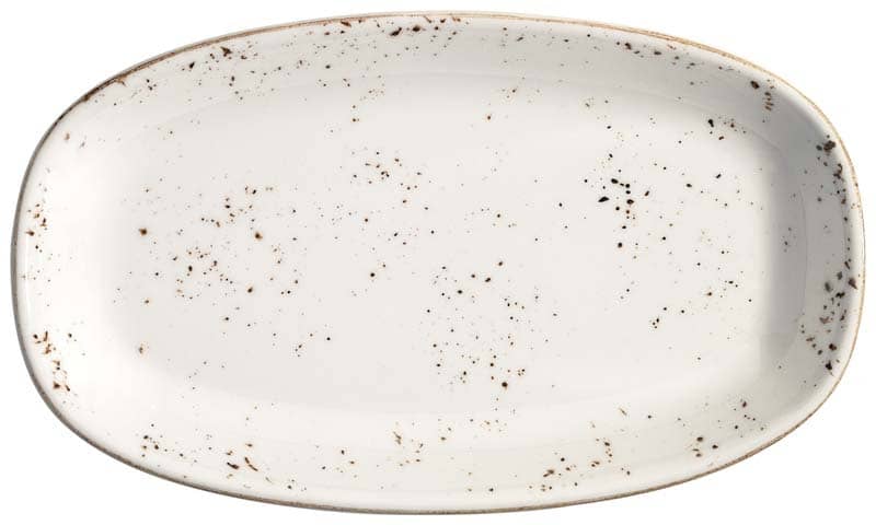Bonna Grain Bandeja gourmet ovalada 34 x 19 cm, color crema - 6 ud